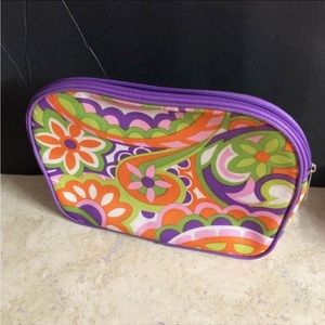 Clinique Purple Cosmetic Bag